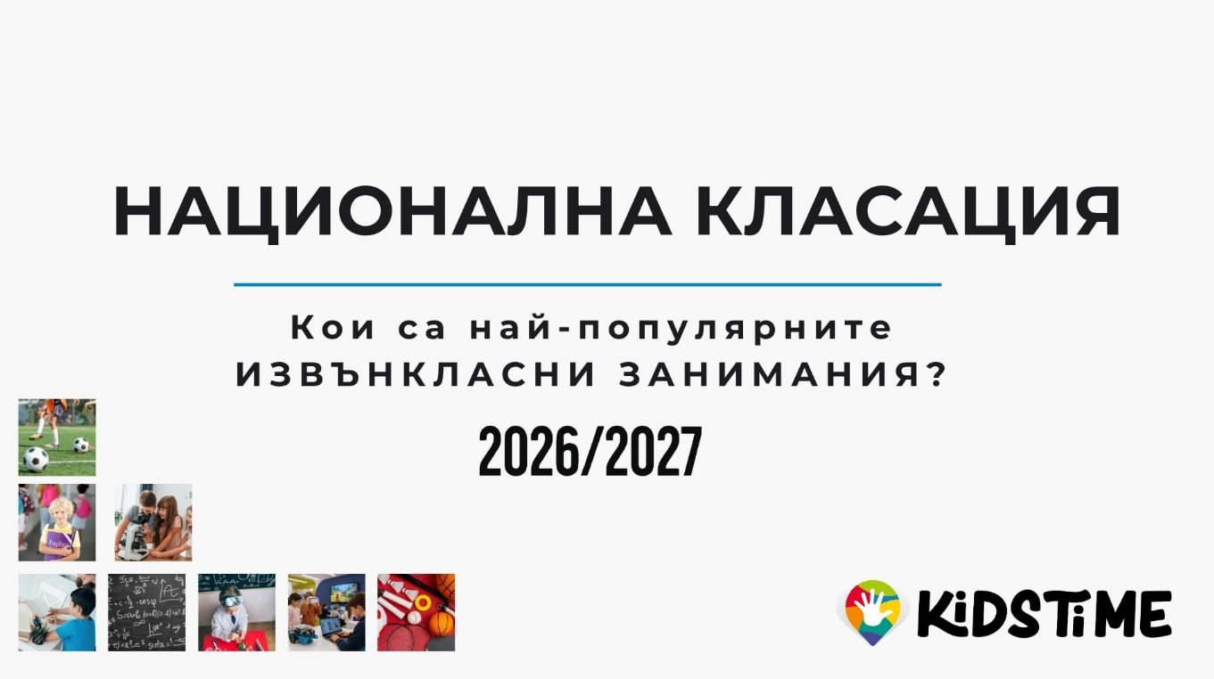 Национална класация: Кои са най-популярните извънкласни занимания за учебната 2026/2027 година?